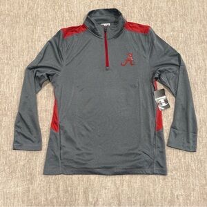 Men's Size Medium Champion Alabama Crimson Tide Textured 1/4 Zip Pullover